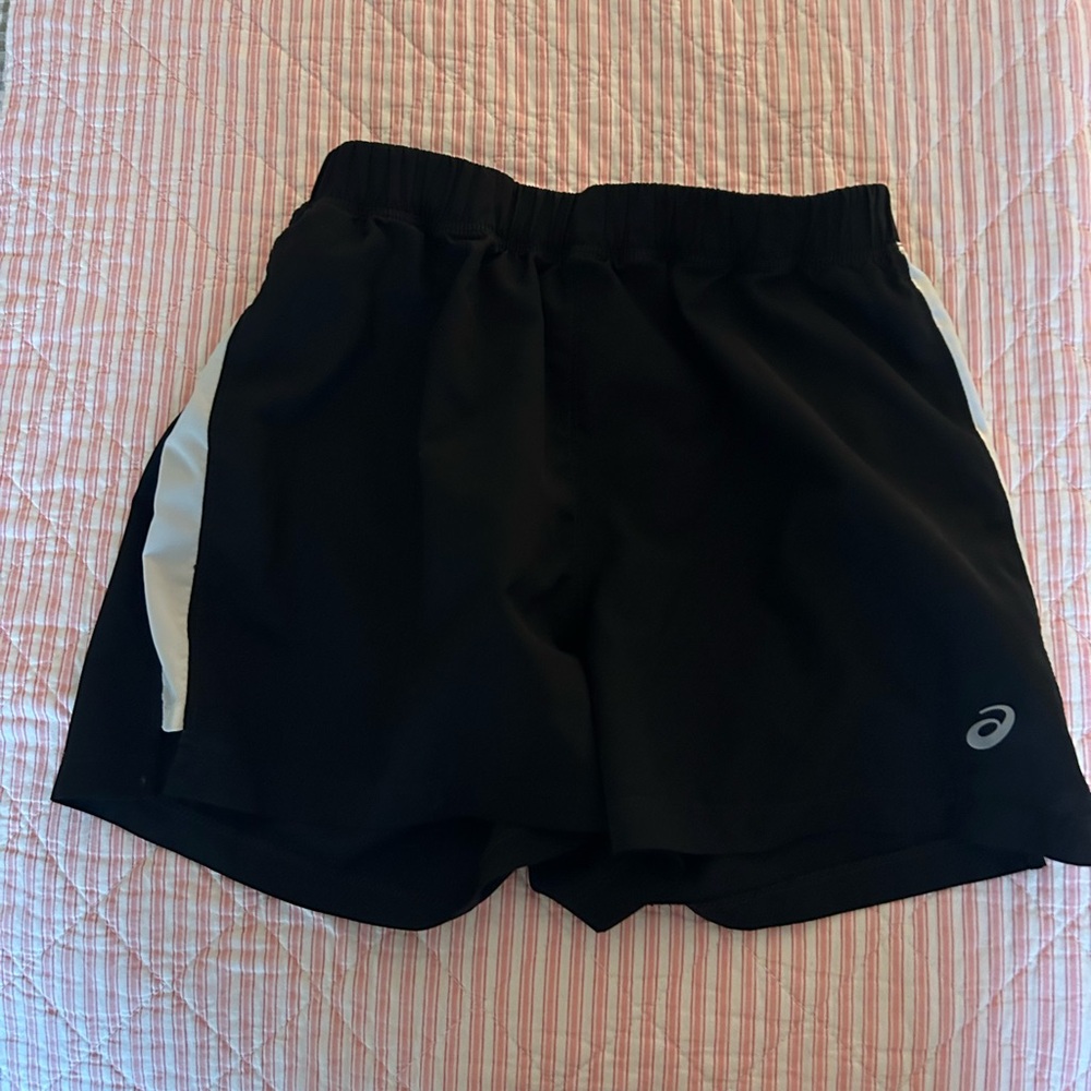Asics Black and Gray Sports Shorts